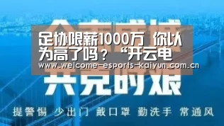 足协限薪1000万 你以为高了吗?“开云电竞”(图3) 电竞官网